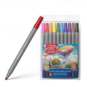 Двухсторонние фломастеры ArtBerry Easy Washable 10 цветов (Erich Krause, 33054)